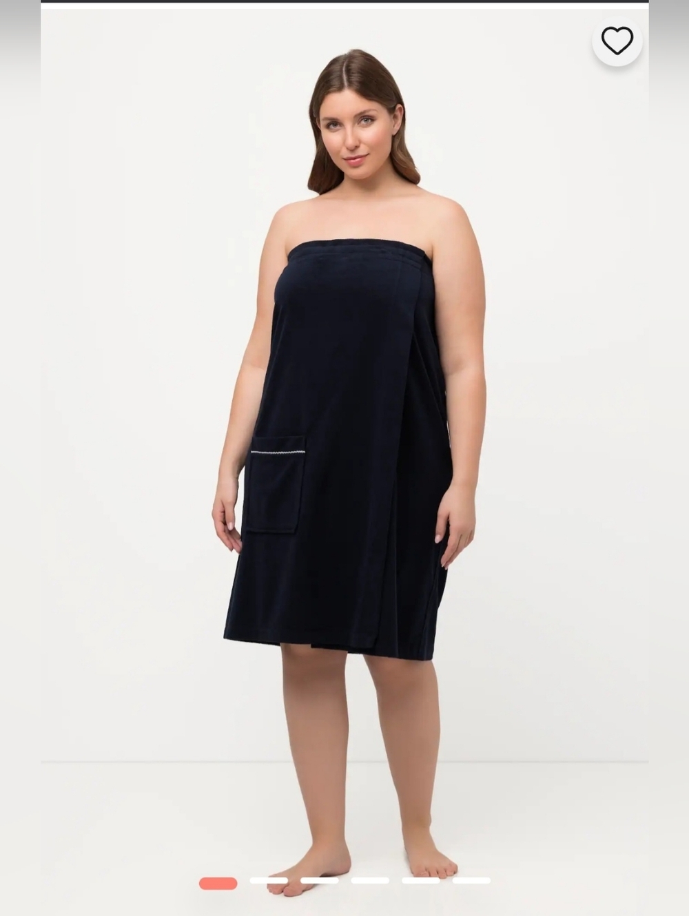 NWT ULLA POPKEN TERRY CLOTH WRAP TOWEL COVER UP PLUS SIZE 20 - 26